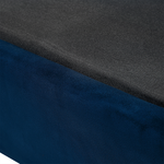 3-Sitzer Sofa Samtstoff marineblau FALUN