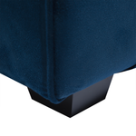 3-Sitzer Sofa Samtstoff marineblau FALUN