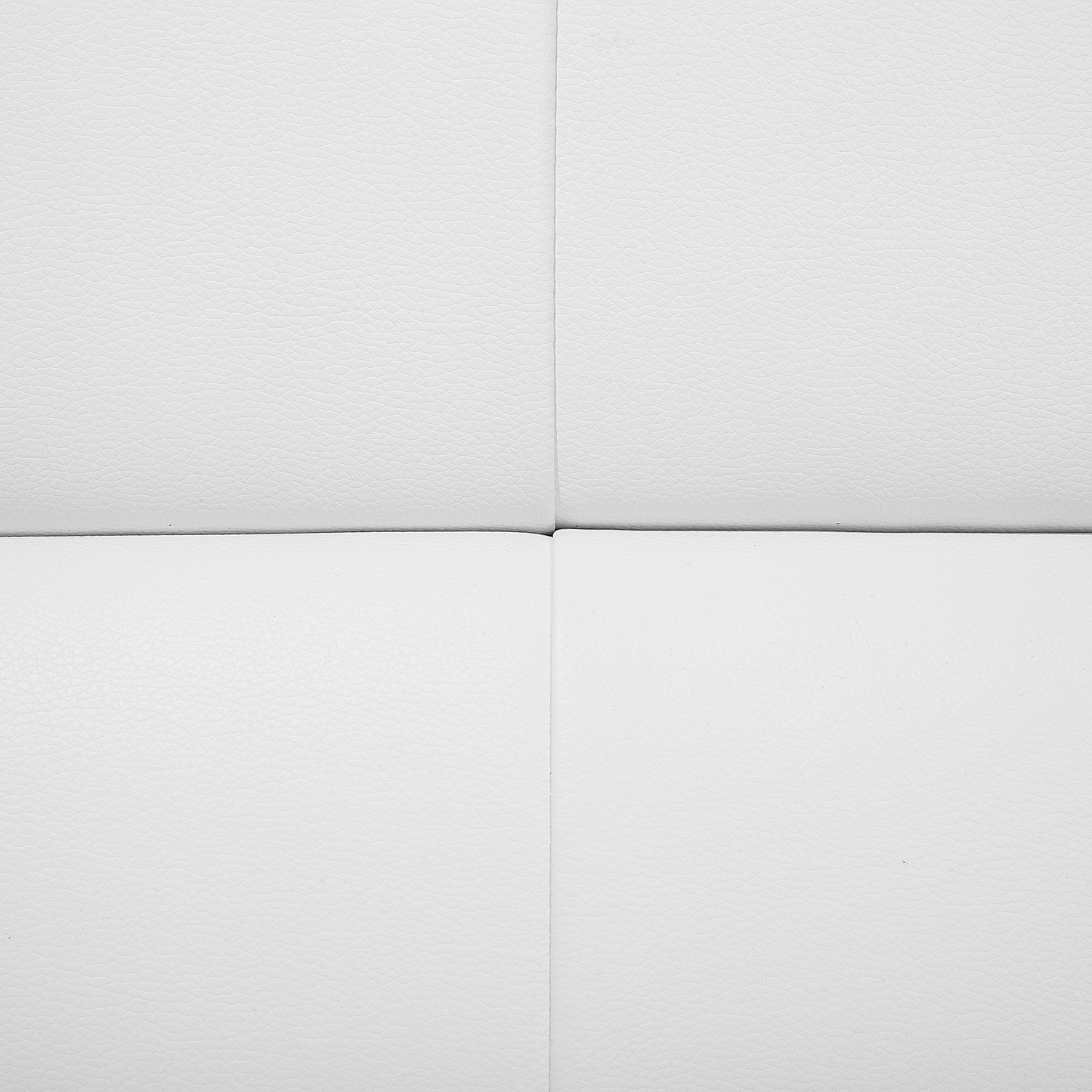 3-Sitzer Sofa Kunstleder weiss LEIRA