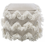 Pouf beige 44 x 45 cm NASHIK