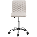 Arbeitshocker mit Rollen beige höhenverstellbar ORLANDO