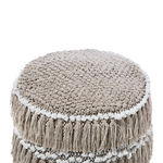 Pouf beige ⌀ 44 cm NOIDA