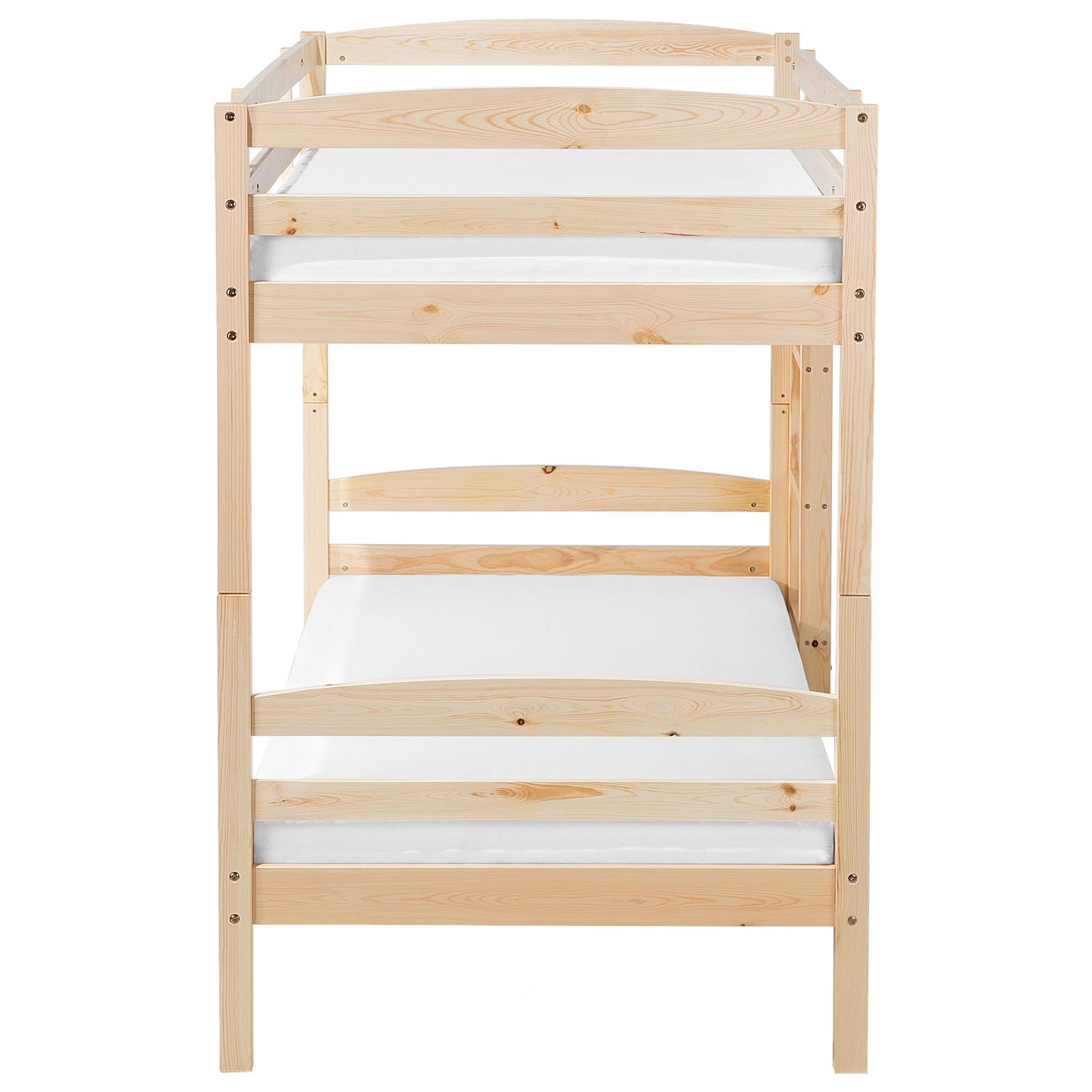 Hochbett Holz hellbraun 90 x 200 cm REGAT