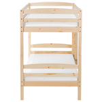 Hochbett Holz hellbraun 90 x 200 cm REGAT