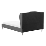 Bett mit Lattenrost Stoff COLMAR 140 x 200 cm Grau
