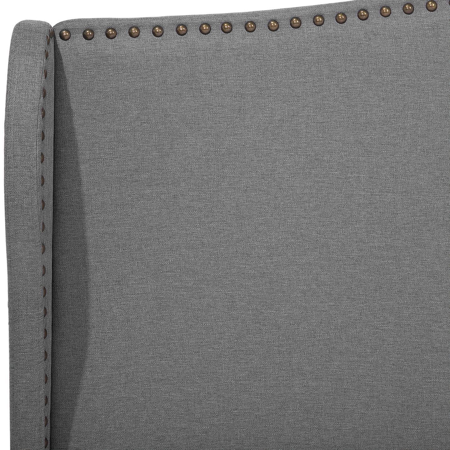 Bett mit Lattenrost Stoff COLMAR 140 x 200 cm Grau