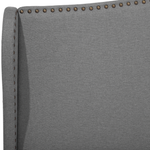 Bett mit Lattenrost Stoff COLMAR 140 x 200 cm Grau