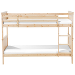 Hochbett Kiefernholz ALBON 90 x 200 cm Hellbraun