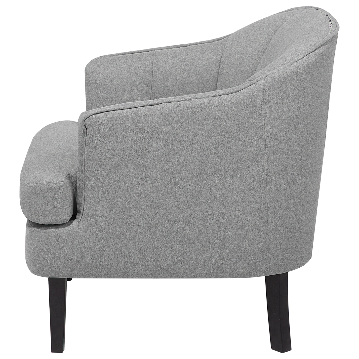 Sessel ELVERUM Stoff Hellgrau