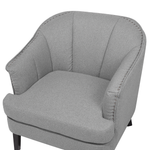Sessel ELVERUM Stoff Hellgrau