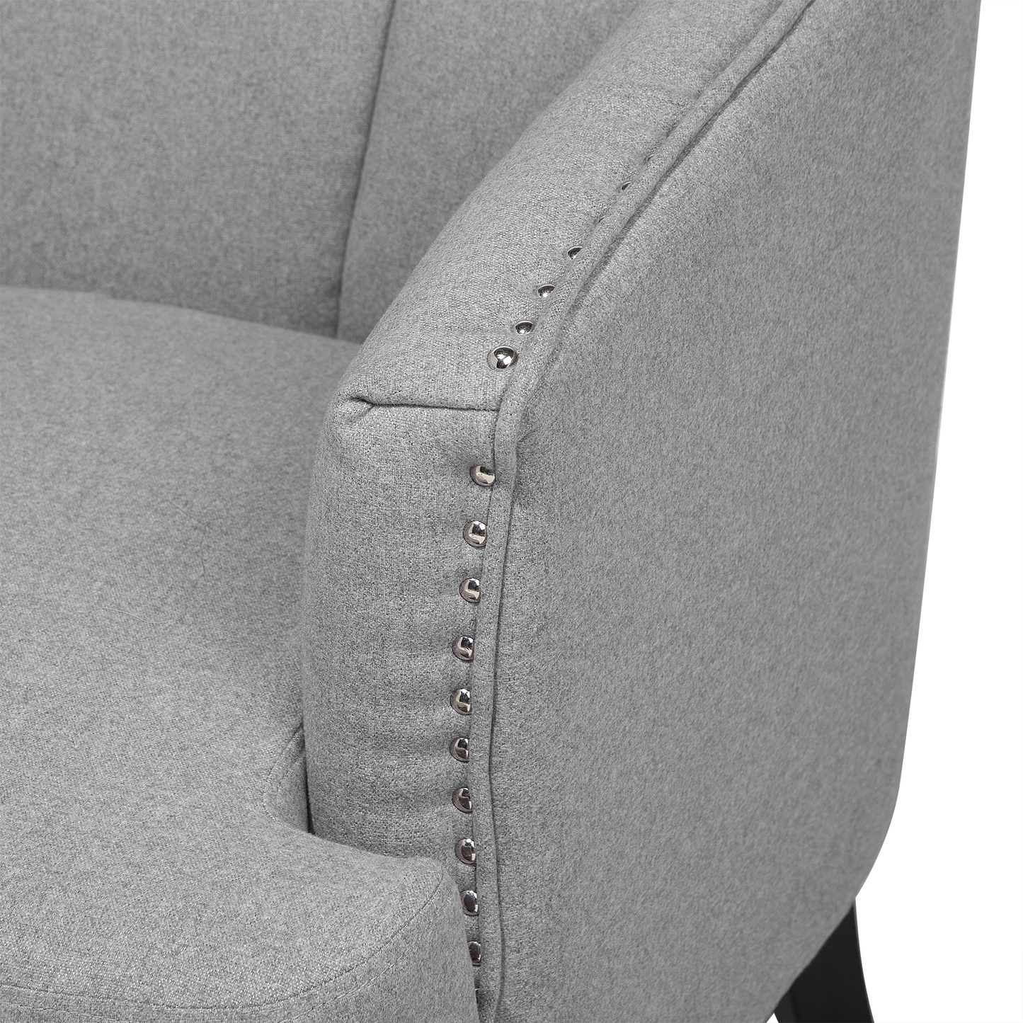 Sessel ELVERUM Stoff Hellgrau