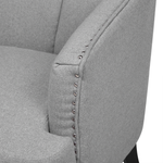 Sessel ELVERUM Stoff Hellgrau