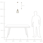 Hängelampe CONCA Metall Gold