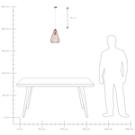 Hängelampe CONCA Metall Kupfer