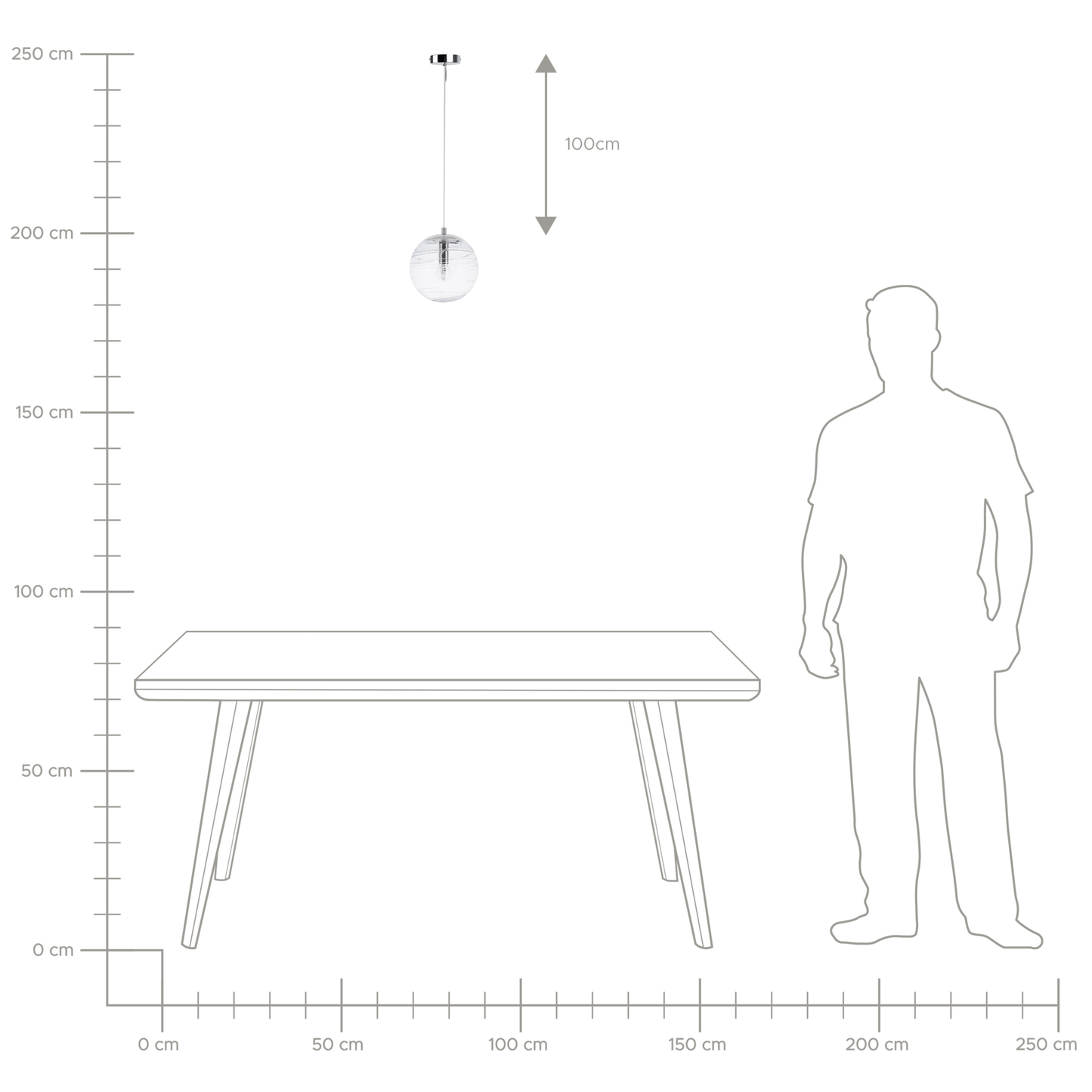Hängelampe MIRNA Glas Transparent