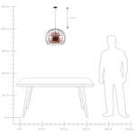 Hängelampe LIRI Metall Kupfer