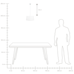 Hängelampe KALLAR Weiss