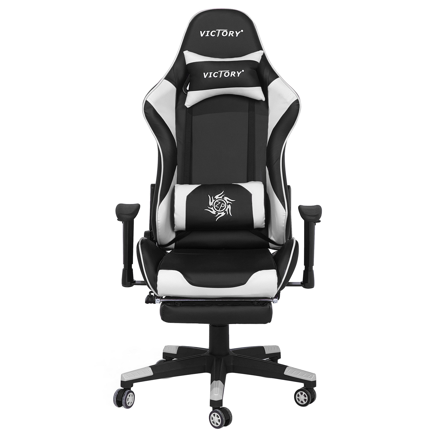 Gaming Stuhl drehbar VICTORY Kunstleder Weiss