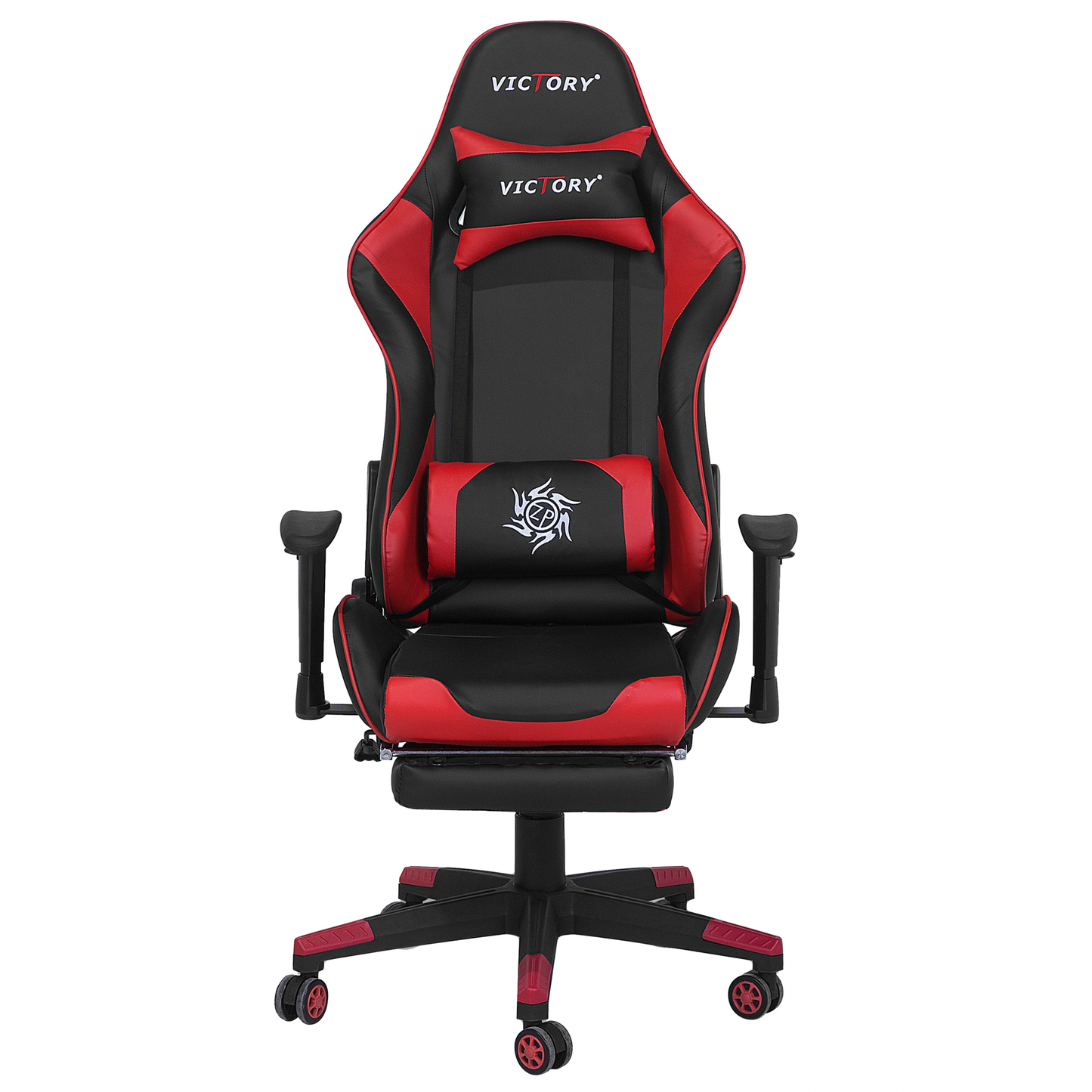 Gaming Stuhl drehbar VICTORY Kunstleder Rot