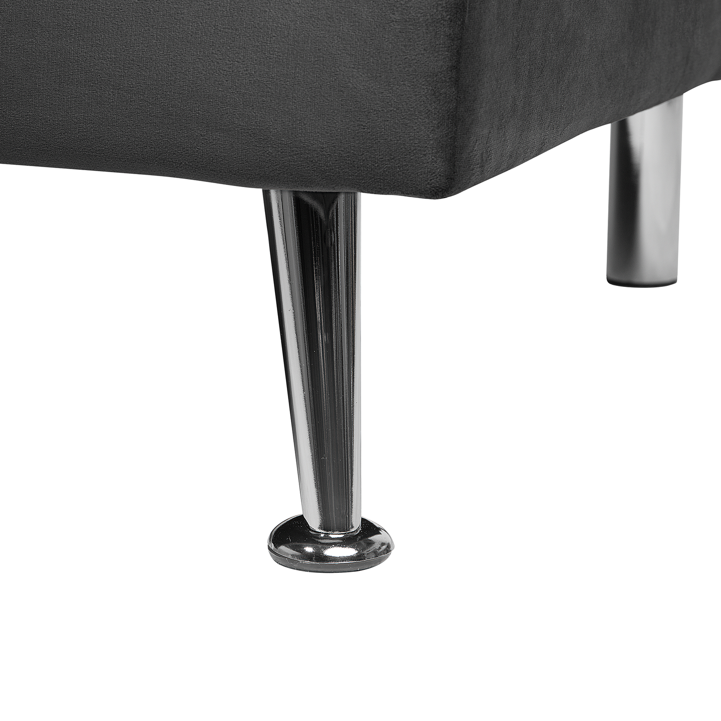 3-Sitzer Schlafsofa grau / silber HASLE II