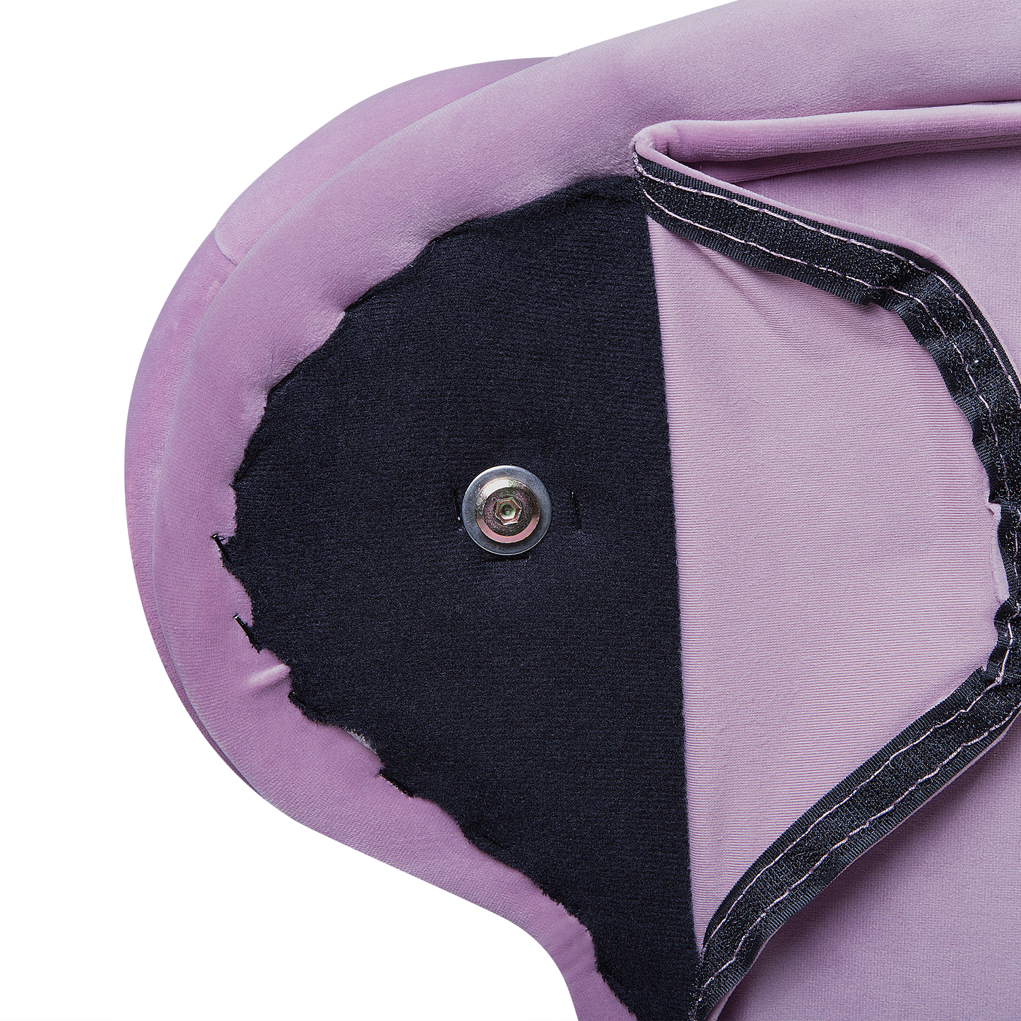 Chaiselongue Samtstoff violett rechtsseitig NIMES