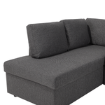 Schlafsofa U-förmig dunkelgrau KARRABO