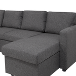 Schlafsofa U-förmig dunkelgrau KARRABO