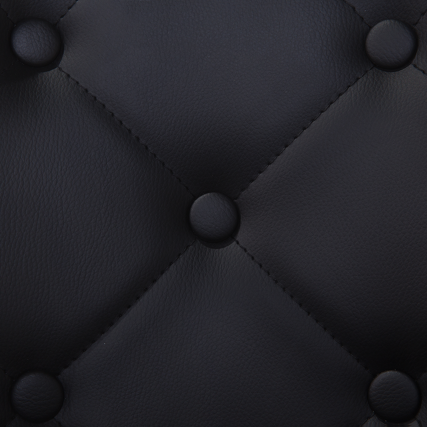 Esszimmerstuhl 2er Set VALERIE Kunstleder Schwarz