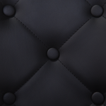 Esszimmerstuhl 2er Set VALERIE Kunstleder Schwarz