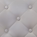 Esszimmerstuhl 2er Set VALERIE Kunstleder Hellgrau