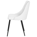 Esszimmerstuhl 2er Set VALERIE Kunstleder Weiss