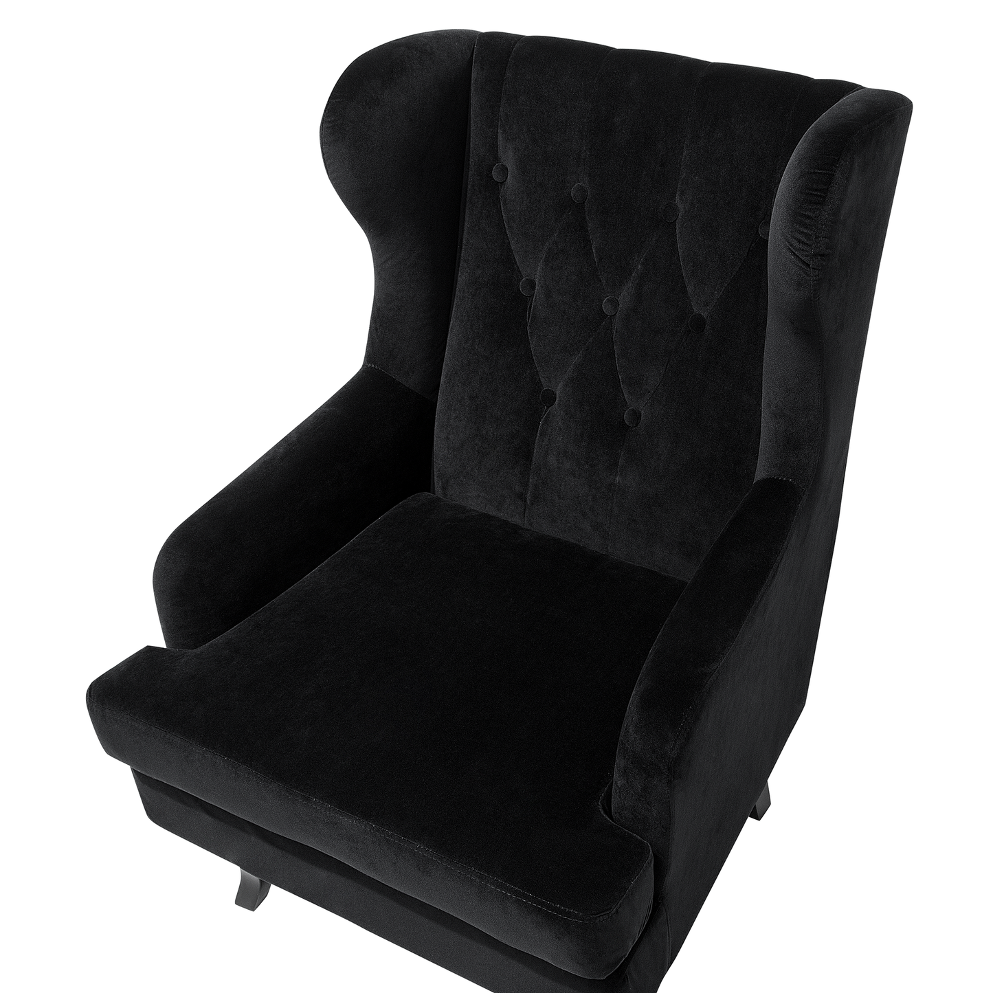 Sessel Samtstoff schwarz ALTA