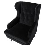 Sessel Samtstoff schwarz ALTA