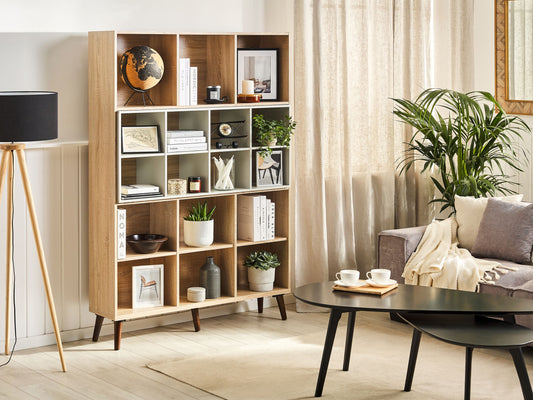 Bücherschrank Heller Holzfarbton ALLOA