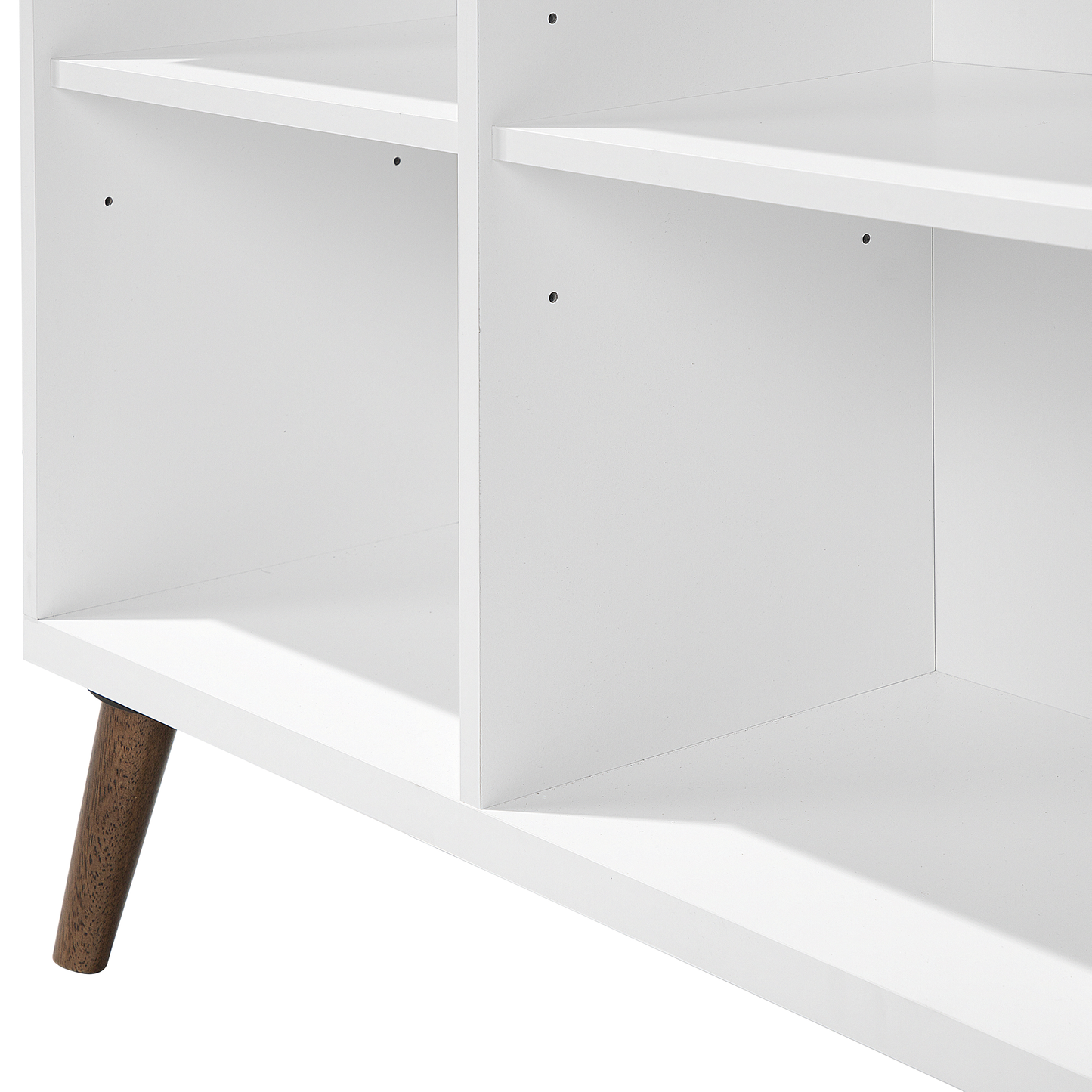 Regal weiss / heller Holzfarbton 17 Fächer ALLOA