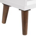Regal weiss / heller Holzfarbton 17 Fächer ALLOA