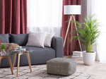 Pouf Baumwolle schwarz-weiss 50 x 50 x 30 cm MUKKI