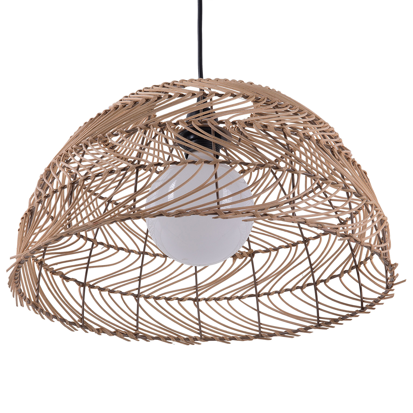 Hängelampe SELENGE Rattan Hellbraun