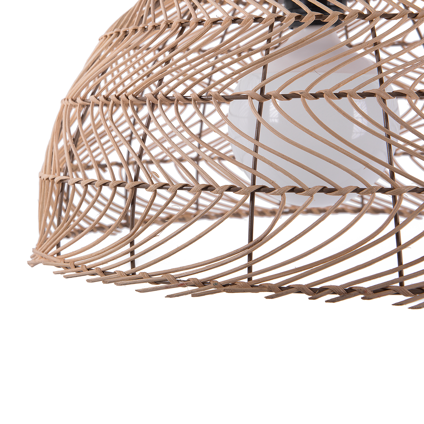 Hängelampe SELENGE Rattan Hellbraun