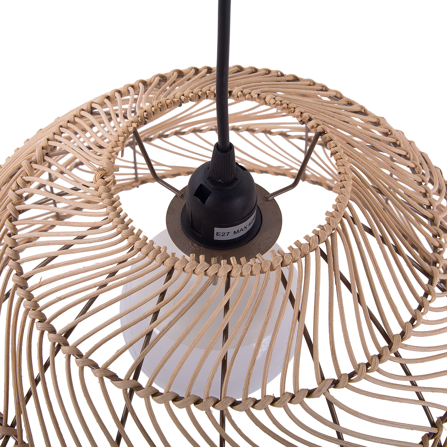 Hängelampe SELENGE Rattan Hellbraun
