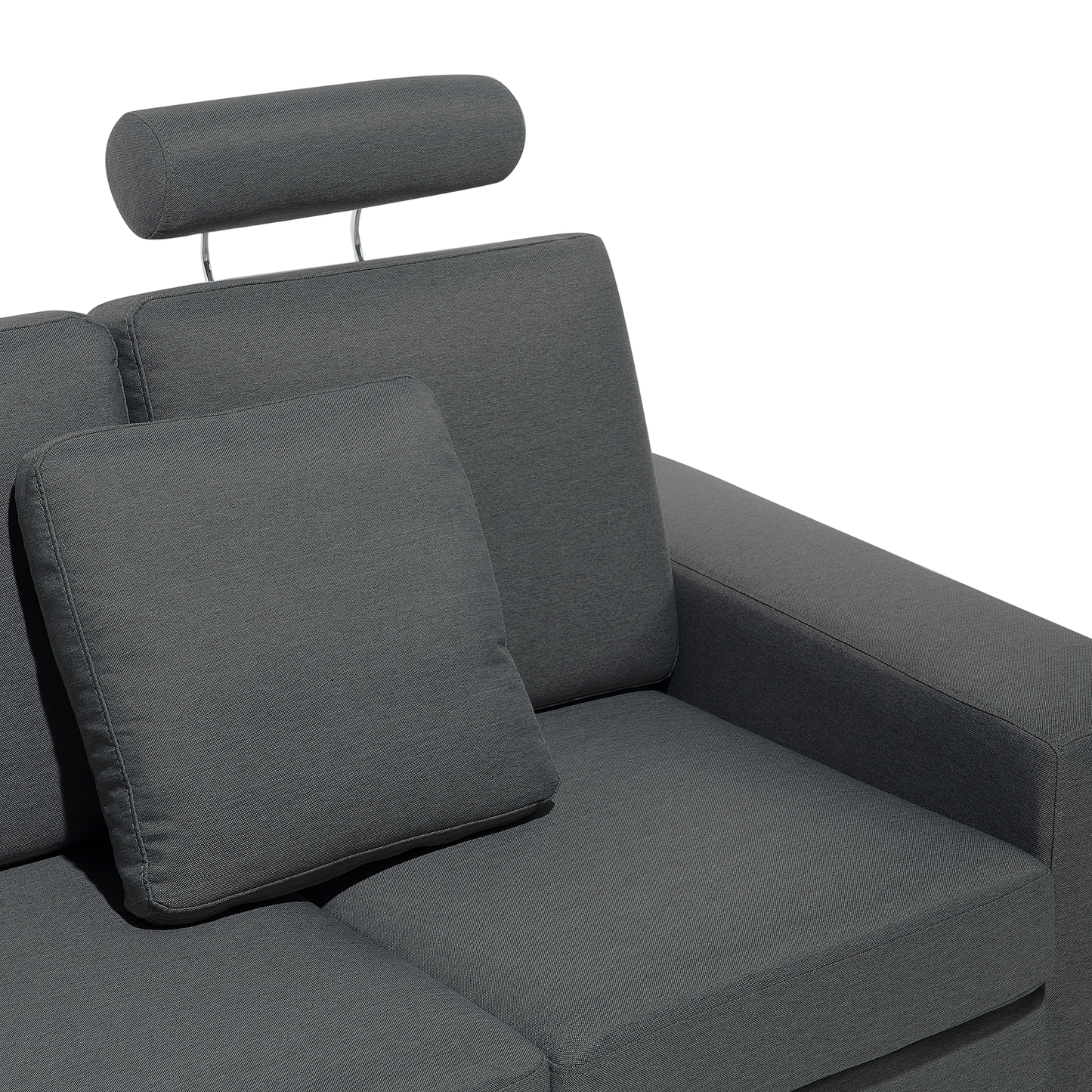 6-Sitzer Ecksofa dunkelgrau rechtsseitig STOCKHOLM