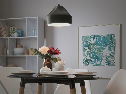 Hängelampe EVINOS Metall Schwarz