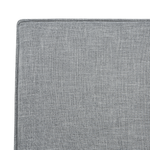 Polsterbett Leinenoptik grau Lattenrost 140 x 200 cm SENNEZ