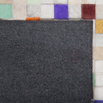 Teppich Kuhfell bunt 160 x 230 cm Patchwork Kurzflor ADVAN