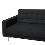 Modulsofa Polsterbezug Schlaffunktion graphitgrau linksseitig ABERDEEN