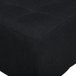 Schlafsofa U-förmig Polsterbezug graphitgrau ABERDEEN