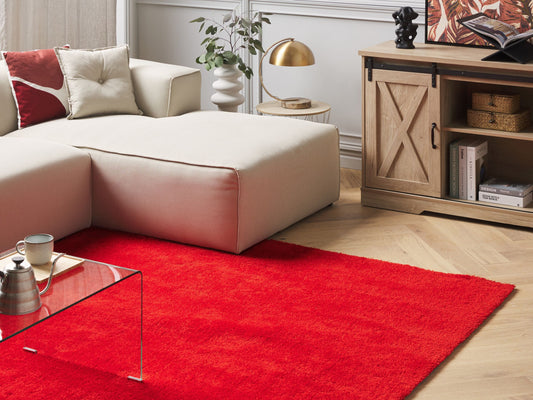 Teppich rot 200 x 300 cm Shaggy DEMRE