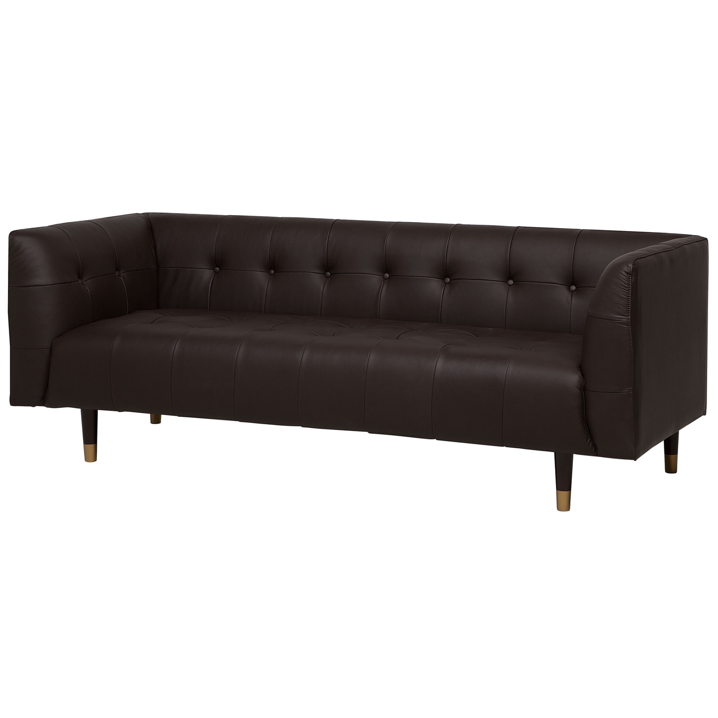 3-Sitzer Sofa Leder braun BYSKE