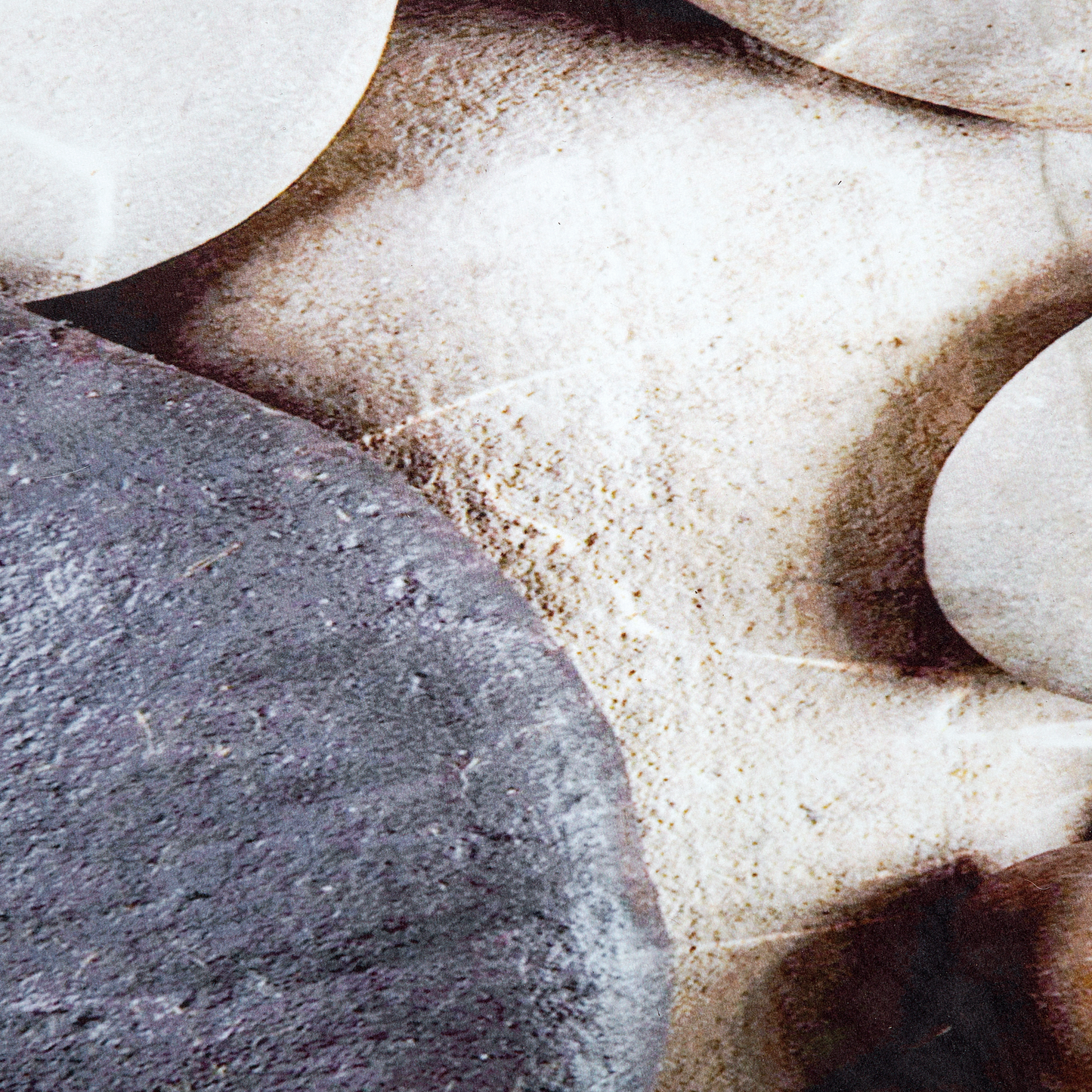 Teppich beige Steinoptik 80 x 150 cm Kurzflor DENIZLI