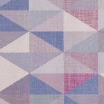 Teppich blau-grau 80 x 150 cm geometrisches Muster Kurzflor KARTEPE